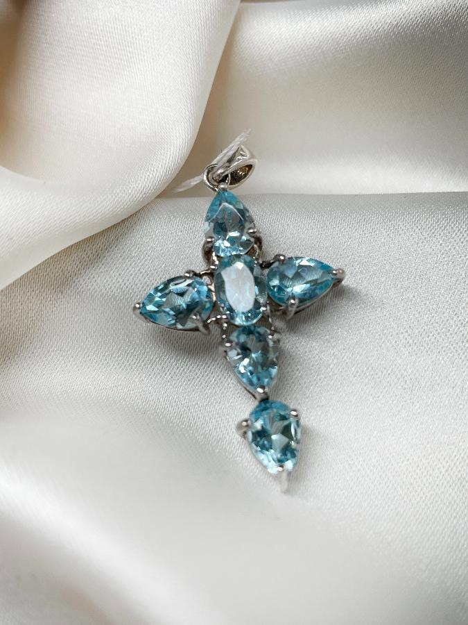 купить Кулон из серебра с топазом  , фото 2