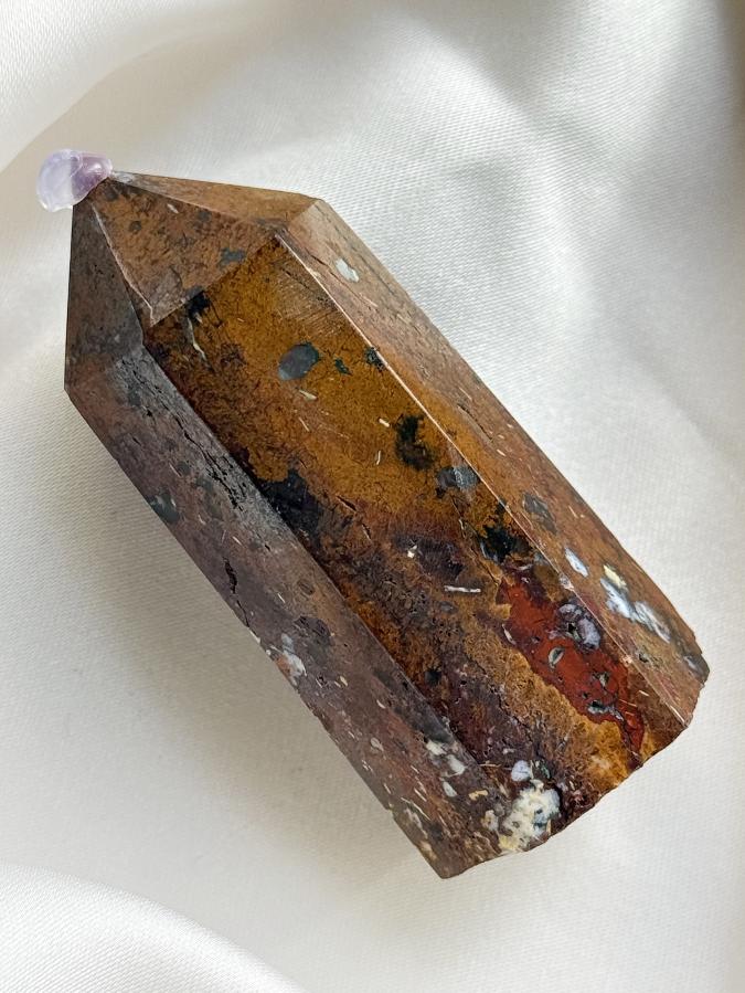 Столбик (обелиск) из яшмы, 6 х 2,5 см ST-0018, фото 2