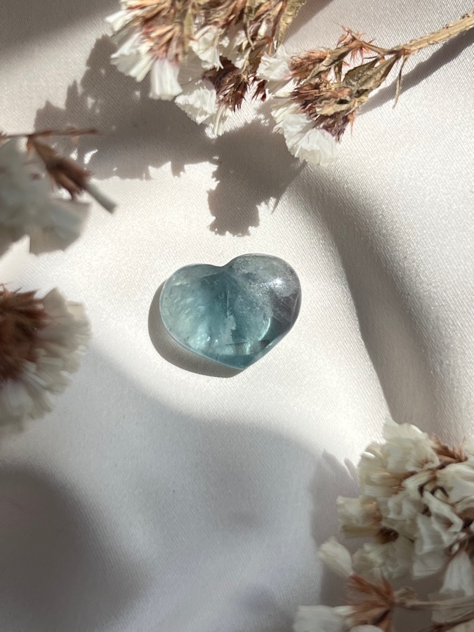 Сердце из флюорита, 1 х 2 х 2,5 см SR-0088, фото 2