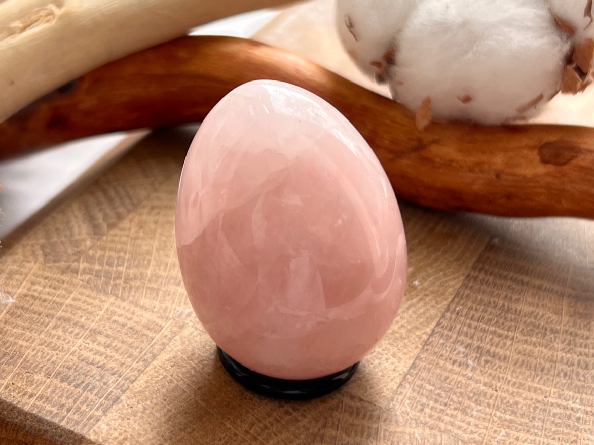 Яйцо из розового кварца 2,9 х 4 см JA-0066, фото 1