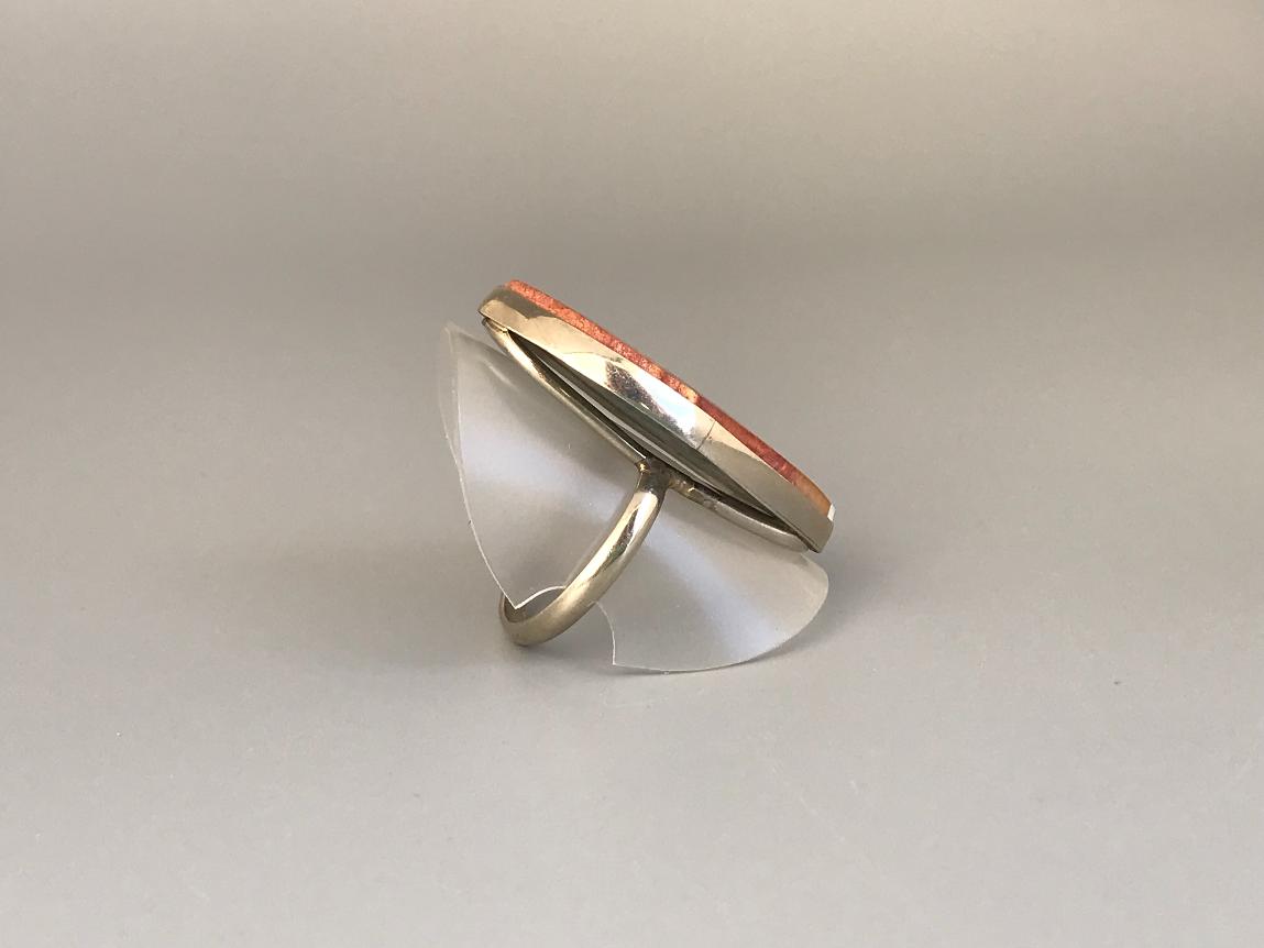 Купить Комплект с яшмой: серьги и кольцо в форме овала от магазина В Мире Самоцветов