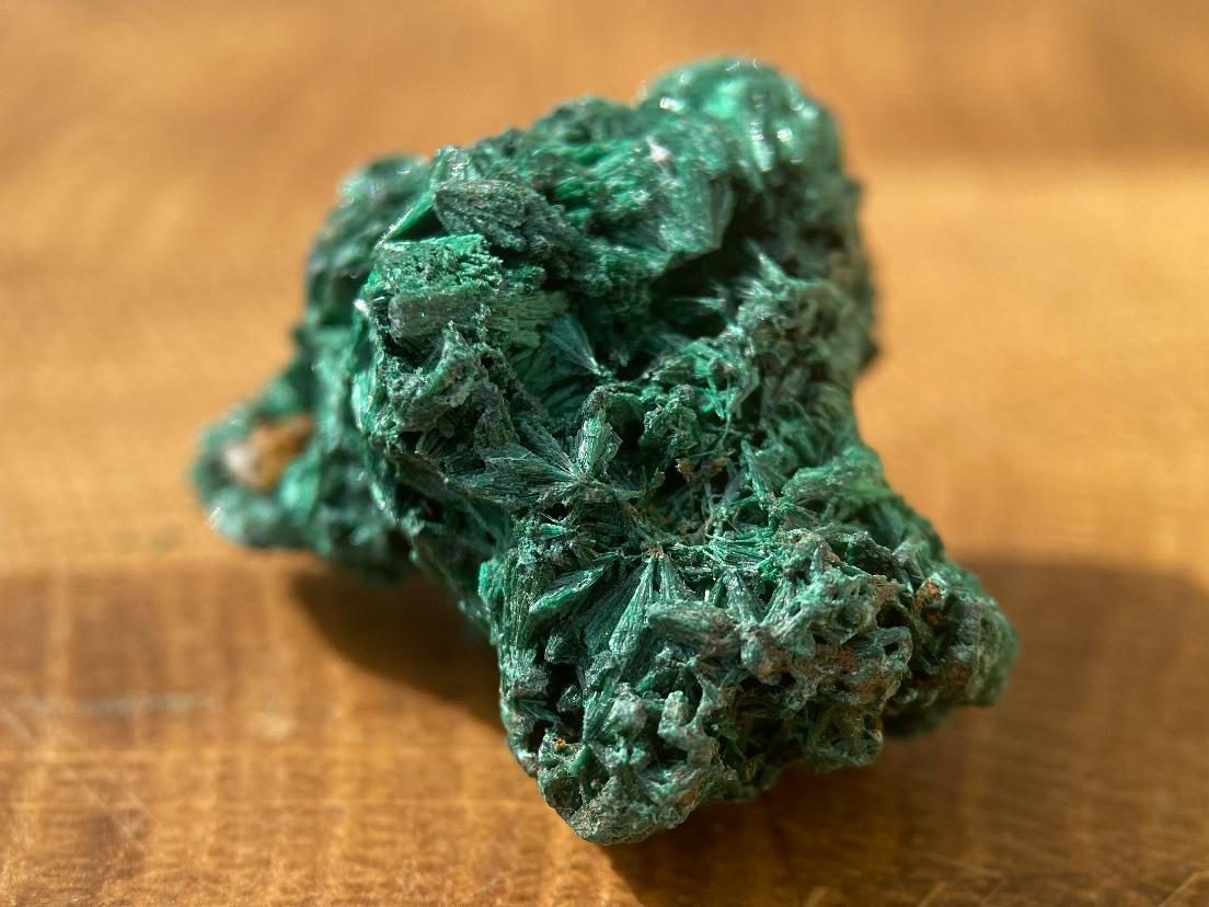 Малахит кристаллический, 3.0 х 2,5 х 2,1 см. OBM-0280, фото 1