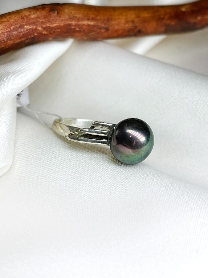 купить Кольцо из серебра с жемчугом,19 размер  , фото 3