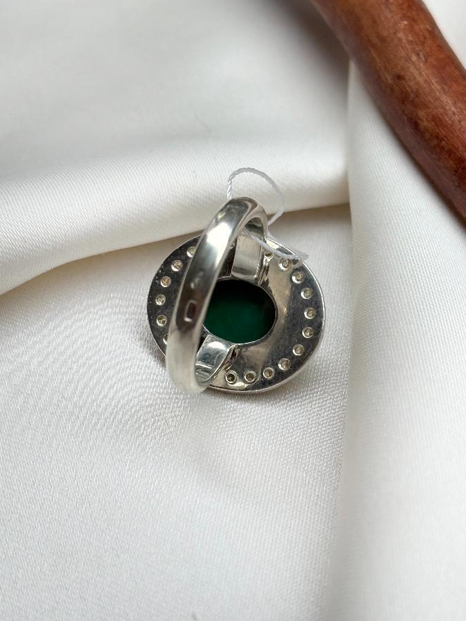 купить Кольцо из серебра с малахитом,16,5 размер  , фото 4