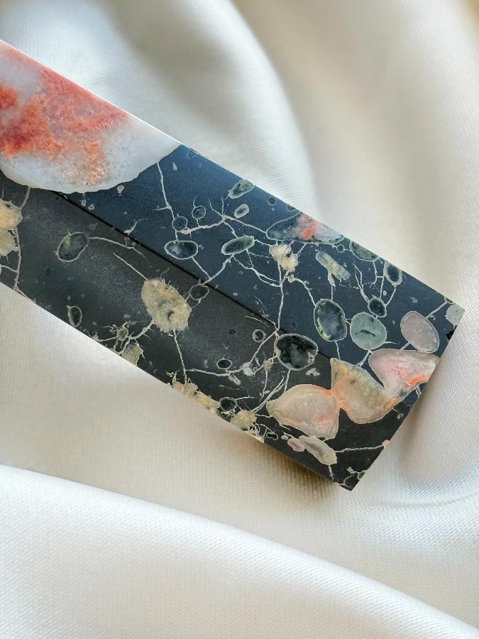 Столбик (обелиск) из яшмы, 8 х 2,7 см ST-0013, фото 4