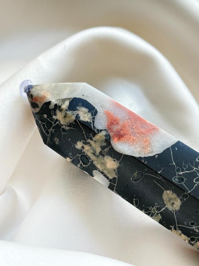 Столбик (обелиск) из яшмы, 8 х 2,7 см ST-0013, фото 5