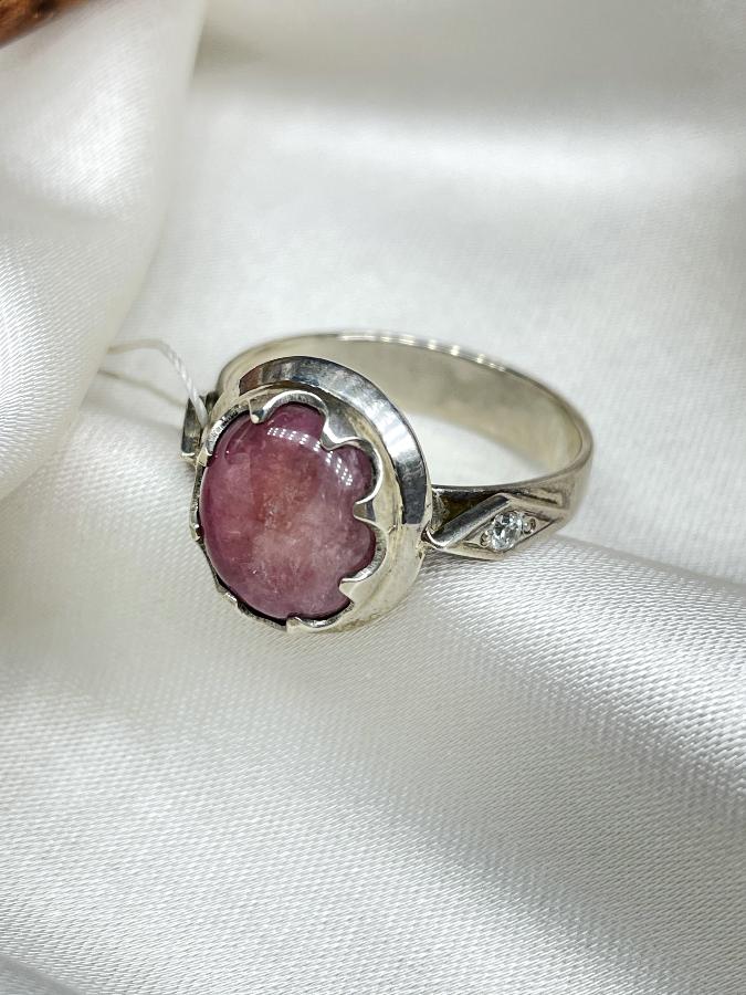 купить Кольцо из серебра с турмалином,18,5 размер  , фото 1