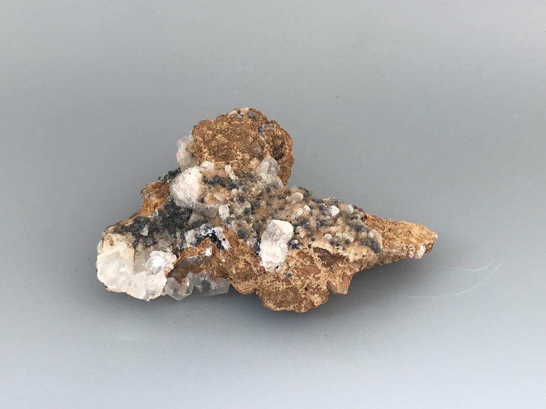 Флюорит,халцедон 12,2х8,2х4,4 см OBM-0004, фото 3