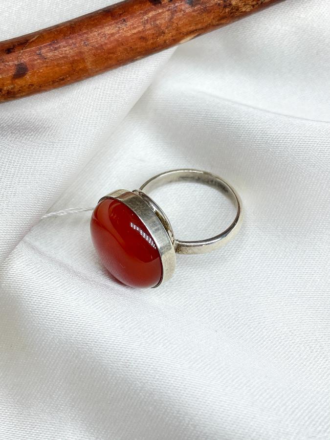 купить Кольцо из серебра с сердоликом,16,5 размер , фото 5