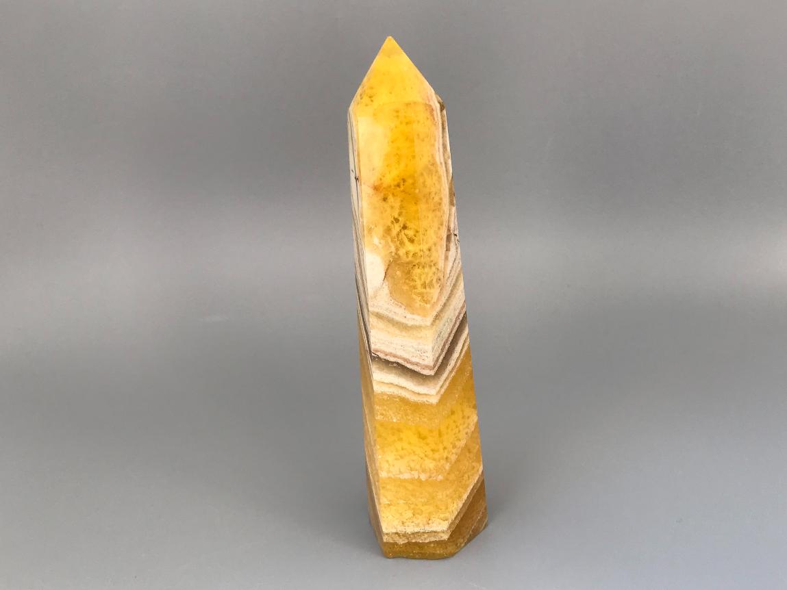 Столбик (обелиск) из жёлтого флюорита 12,9х3,3х3,0 см ST-0069, фото 3