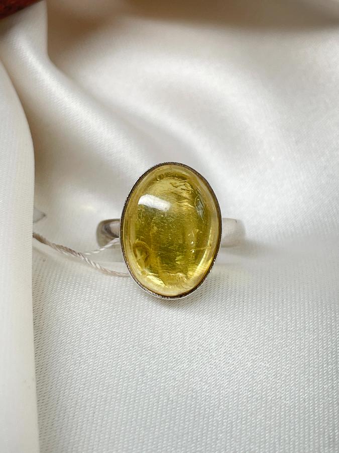 купить Кольцо из серебра с янтарем,16,5 размер  , фото 4