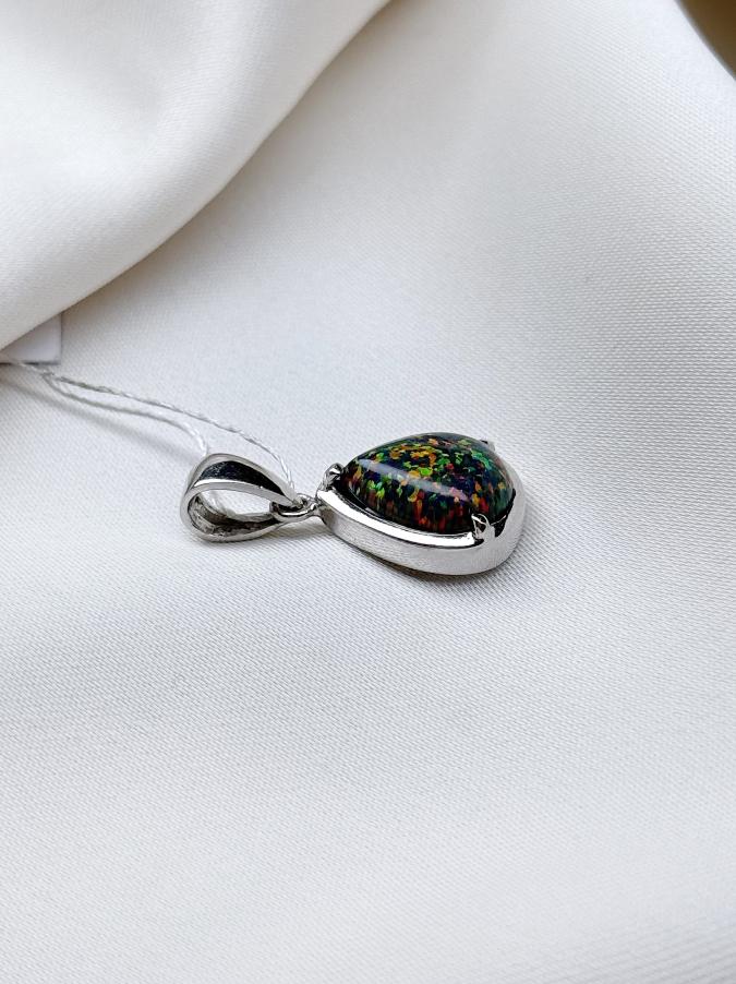 Кулон из серебра с опалом (искусственный)    U-4082, фото 3