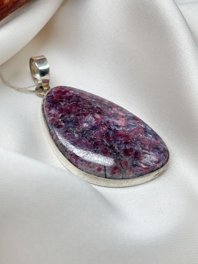 Кулон из серебра с лепидолитом U-393, фото 2