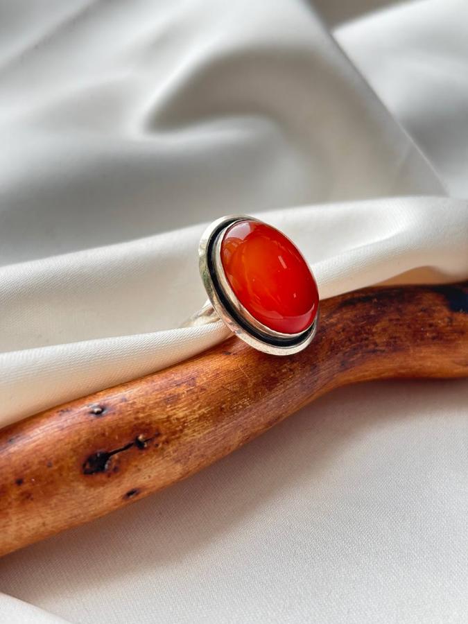 купить Кольцо из серебра с сердоликом  , фото 1