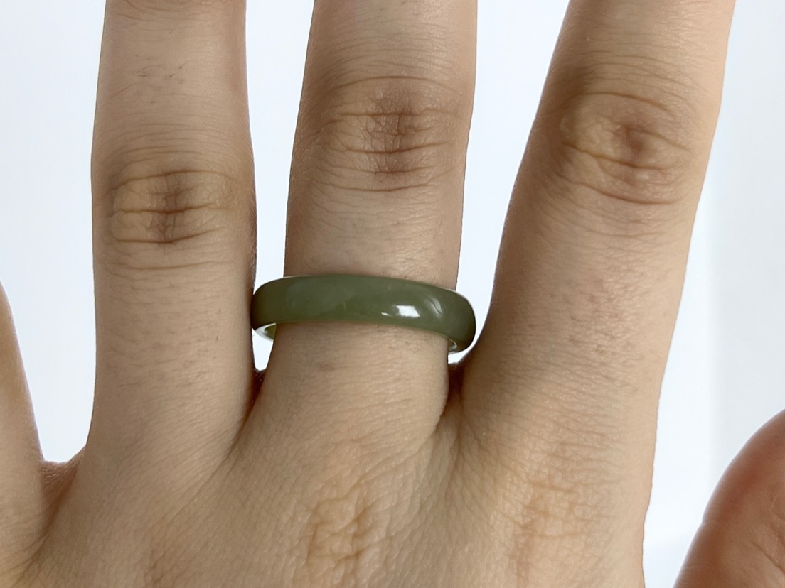Кольцо из нефрита, 20,5 размер KL-0859, фото 4