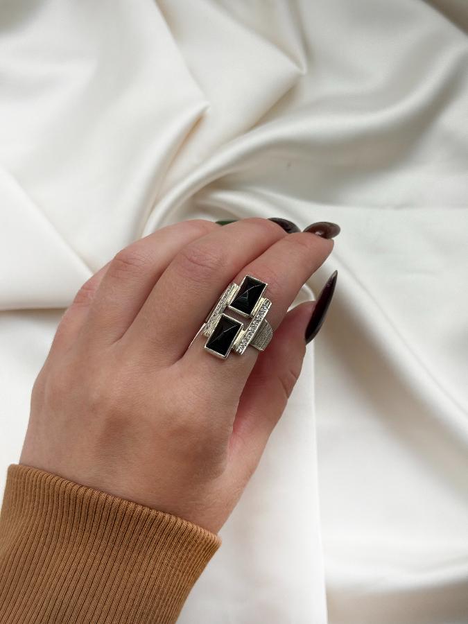 купить Кольцо из серебра с верделитом (зеленый турмалин),16 размер , фото 6