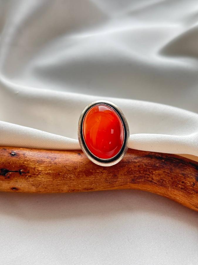 купить Кольцо из серебра с сердоликом  , фото 2