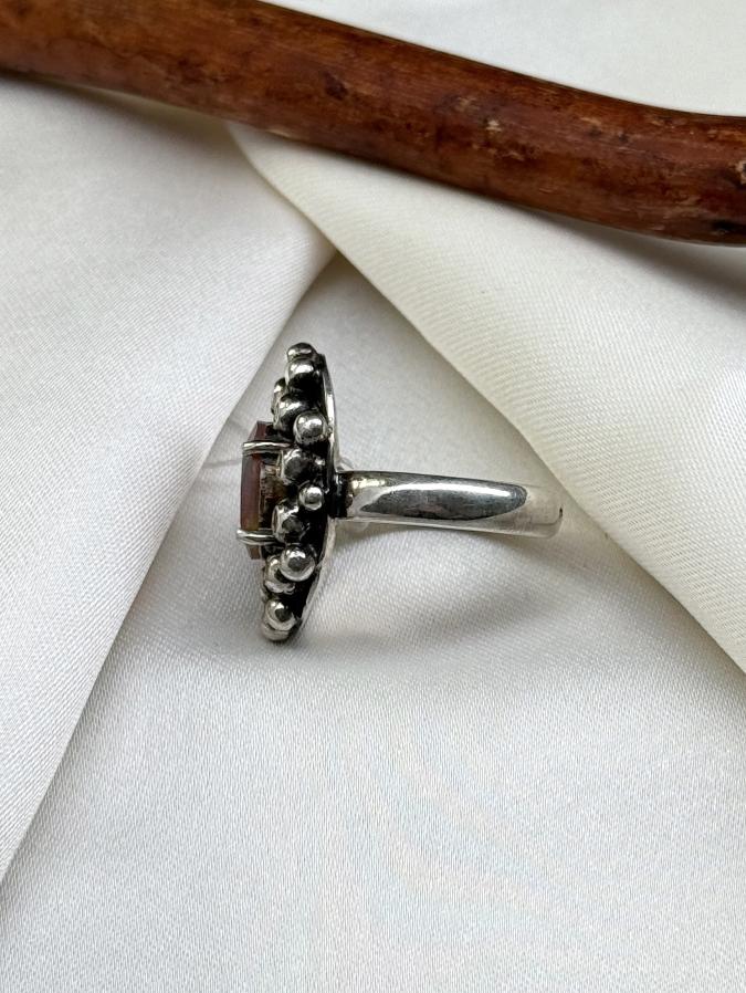 купить Кольцо из серебра с благородным опалом,16 размер  , фото 3