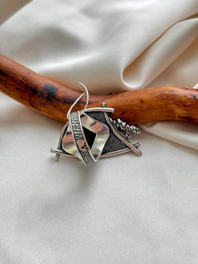 купить Кольцо из серебра с нефритом  , фото 3