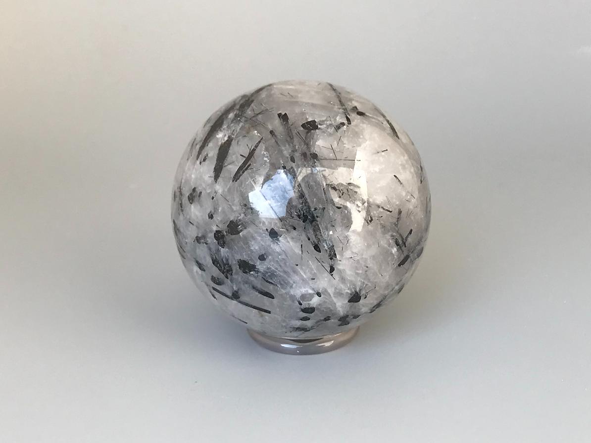 Шар из кварца с шерлом d-5,0 см SH-0035, фото 1