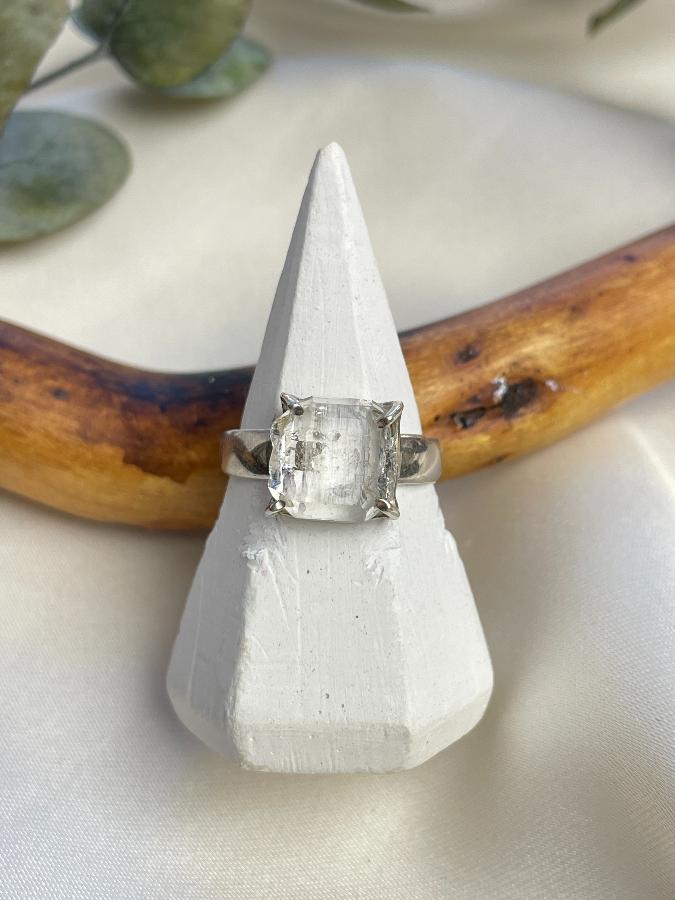 купить Кольцо из серебра с херкимером (херкимерский кварц), 16,5 размер , фото 1