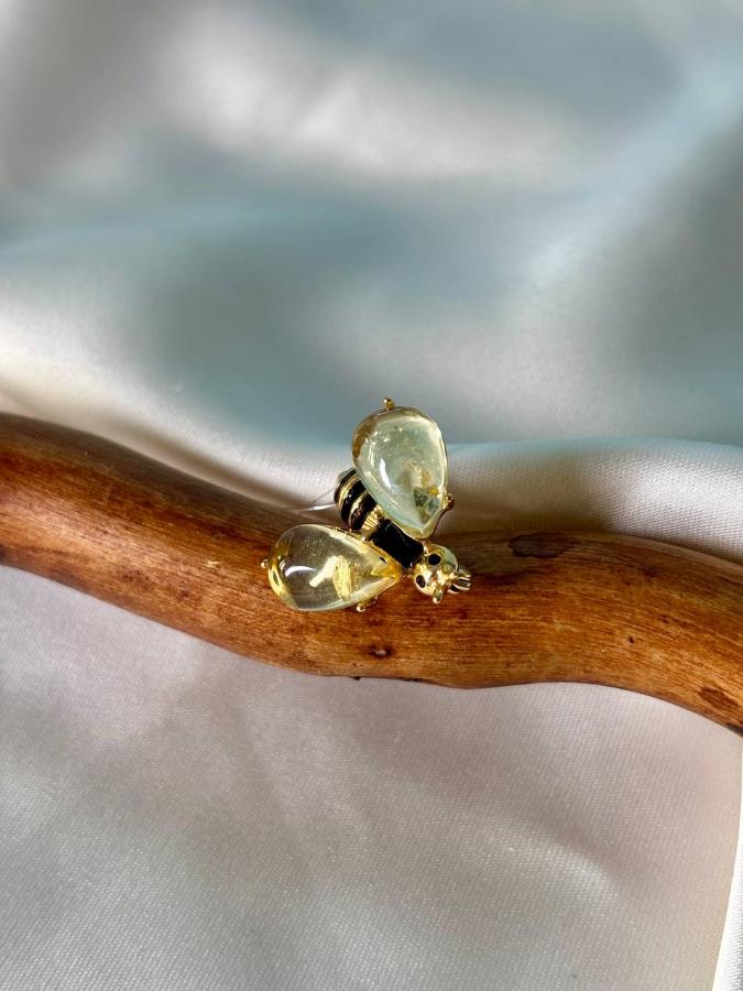 купить Брошь из серебра с янтарем , фото 2