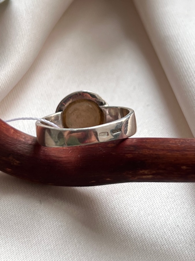 Кольцо из серебра с жемчужиной, 16,5 размер U-1575, фото 4