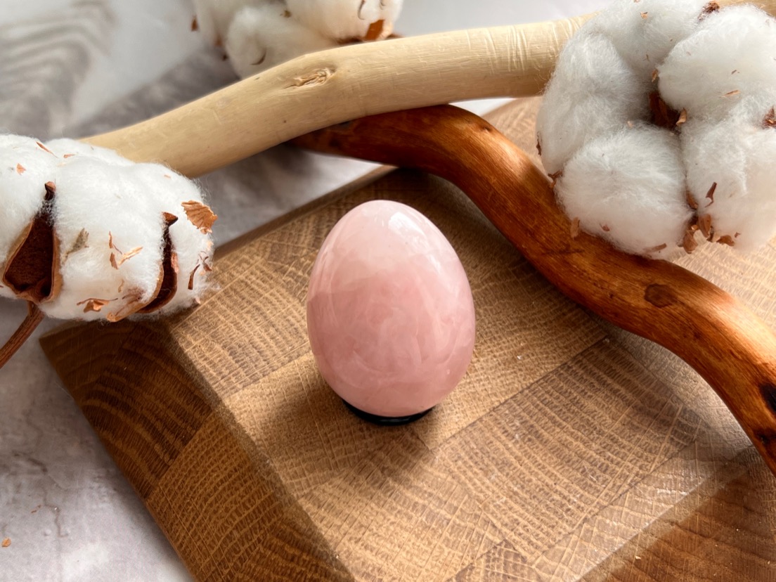 Яйцо из розового кварца 2,9 х 4 см JA-0066, фото 2
