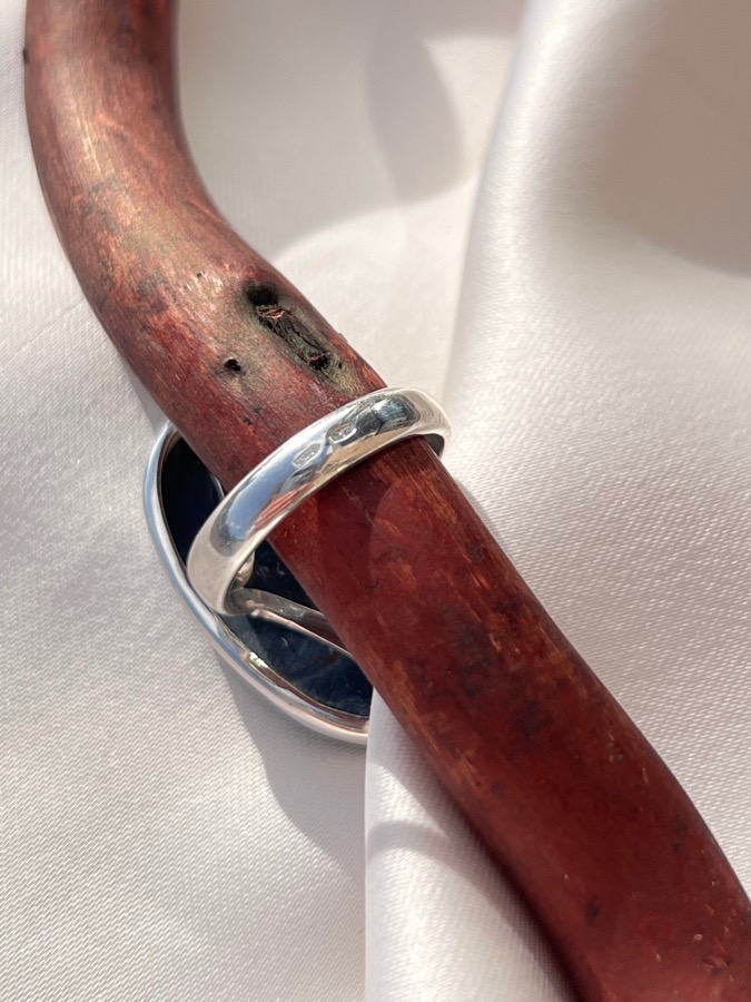 Кольцо из серебра с петерситом, 17,5 размер U-1479, фото 4