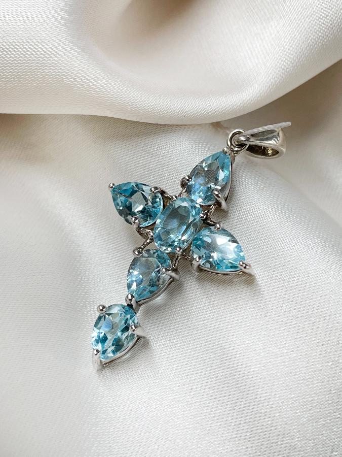 купить Кулон из серебра с топазом  , фото 1