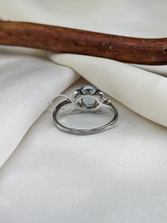 купить Кольцо из серебра с топазом,18,5 размер , фото 4