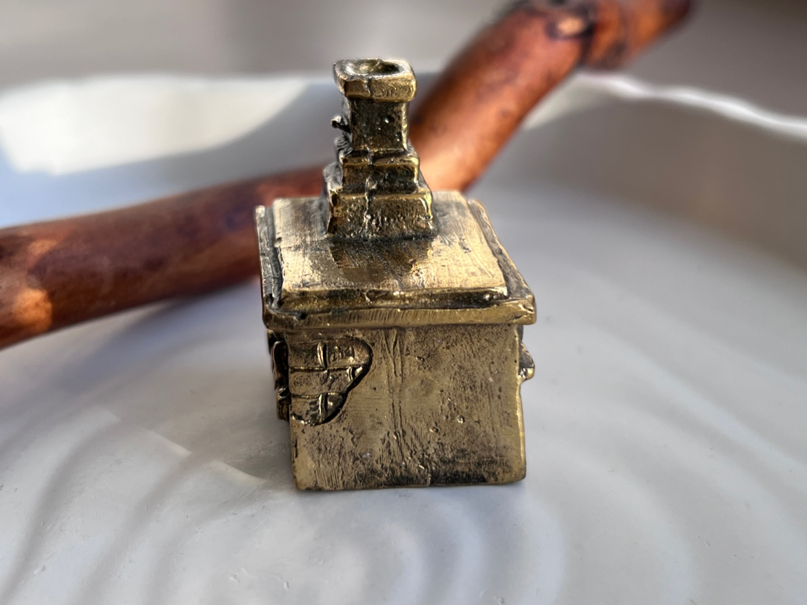 Колокольчик в виде печки из бронзы  FGB-0095, фото 3