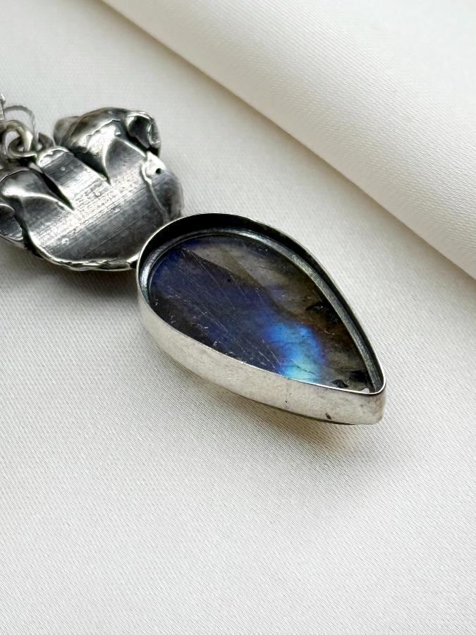 Кулон из серебра с лабрадором  U-3818, фото 5