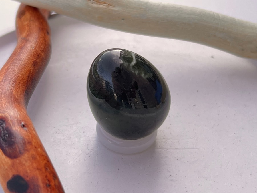 Яйцо из нефрита, 3,4 х 3,7 см JA-0083, фото 3