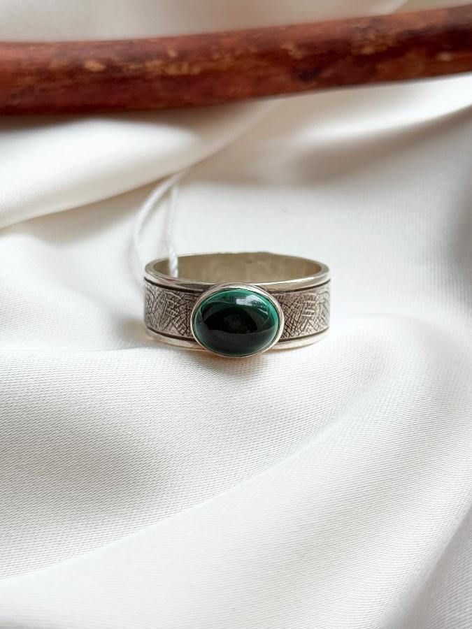 купить Кольцо из серебра с малахитом,20,5 размер , фото 4