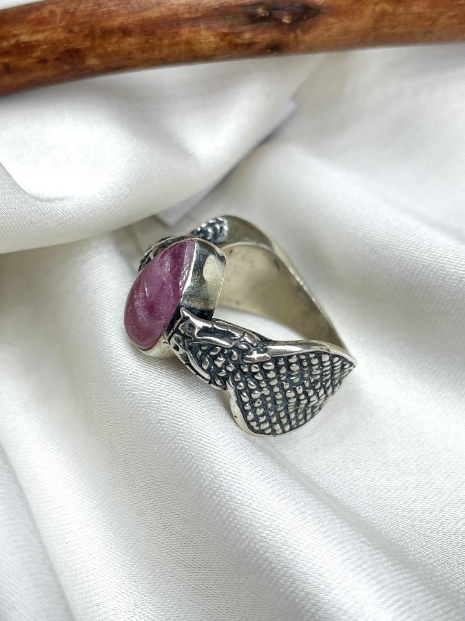 купить Кольцо из серебра с турмалином,18,5 размер  , фото 2