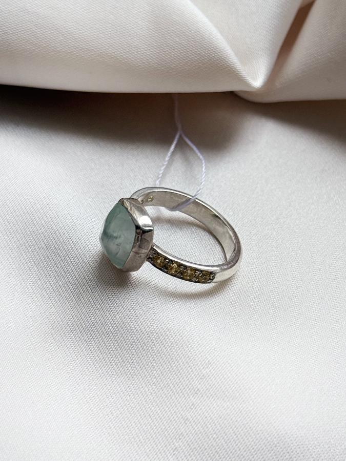 купить Кольцо из серебра с аквамарином,15,5 размер  , фото 2