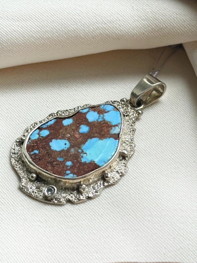 купить Кулон из серебра с бирюзой  , фото 2