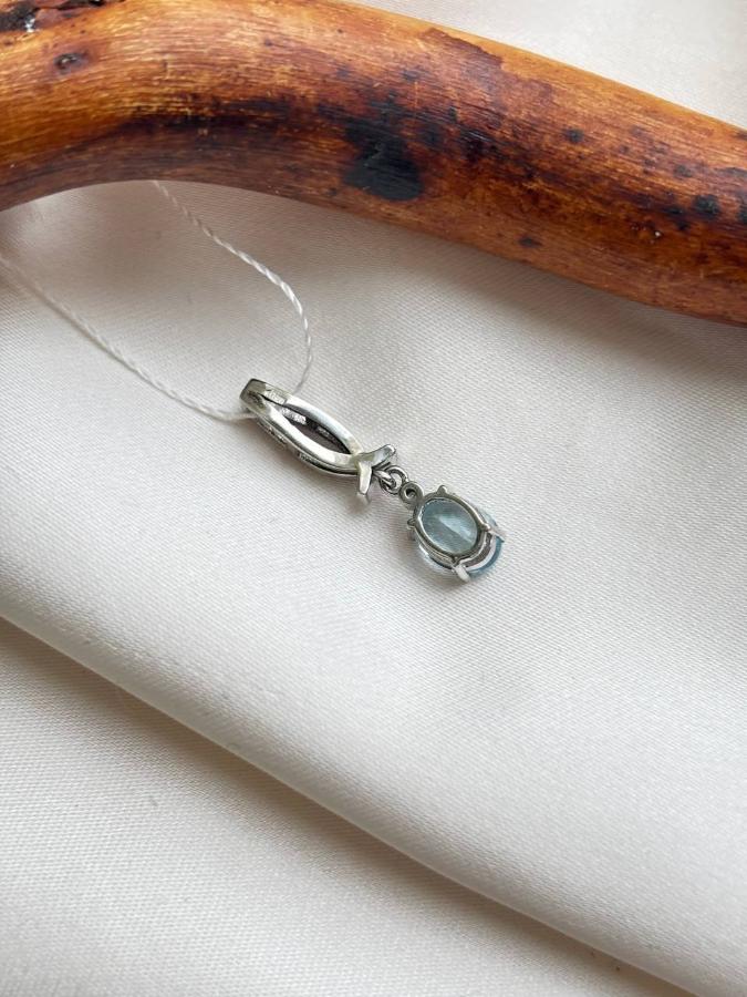 купить Кулон из серебра с топазом и фианитами  , фото 3