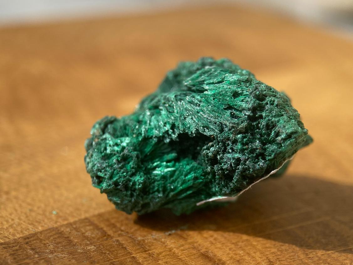 Малахит кристаллический, 3.0 х 2,5 х 2,1 см. OBM-0280, фото 3