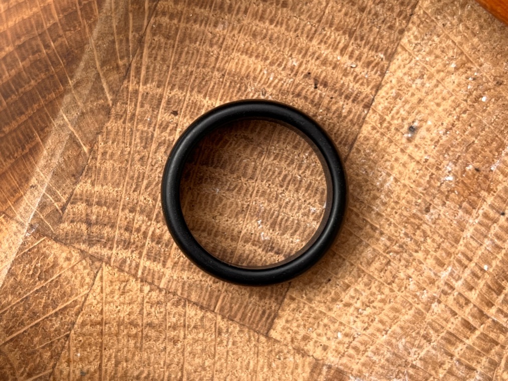 Кольцо из цельного гагата, 16,5 размер KL-1037, фото 3