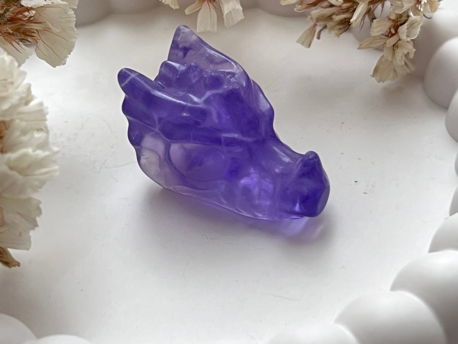 Голова дракона из фиолетового флюорита FG-0626, фото 1