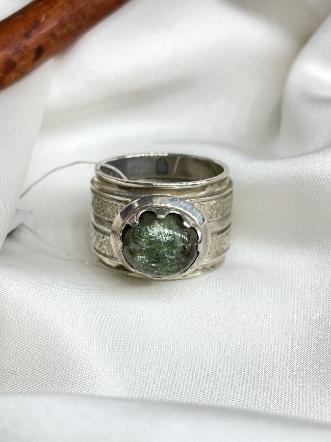 купить Кольцо из серебра с бериллом, 19 размер , фото 3