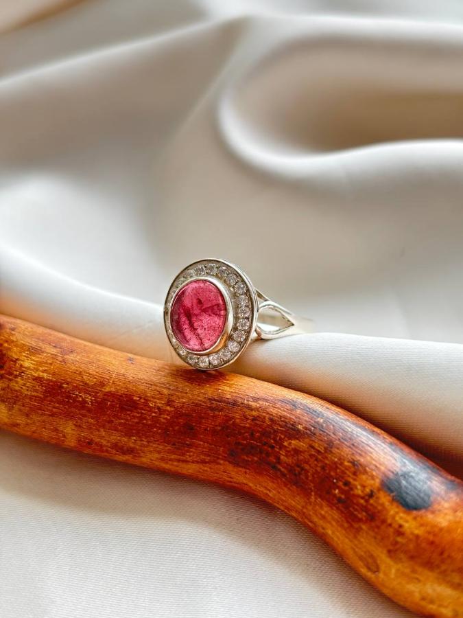 купить Кольцо из серебра с турмалином  , фото 1