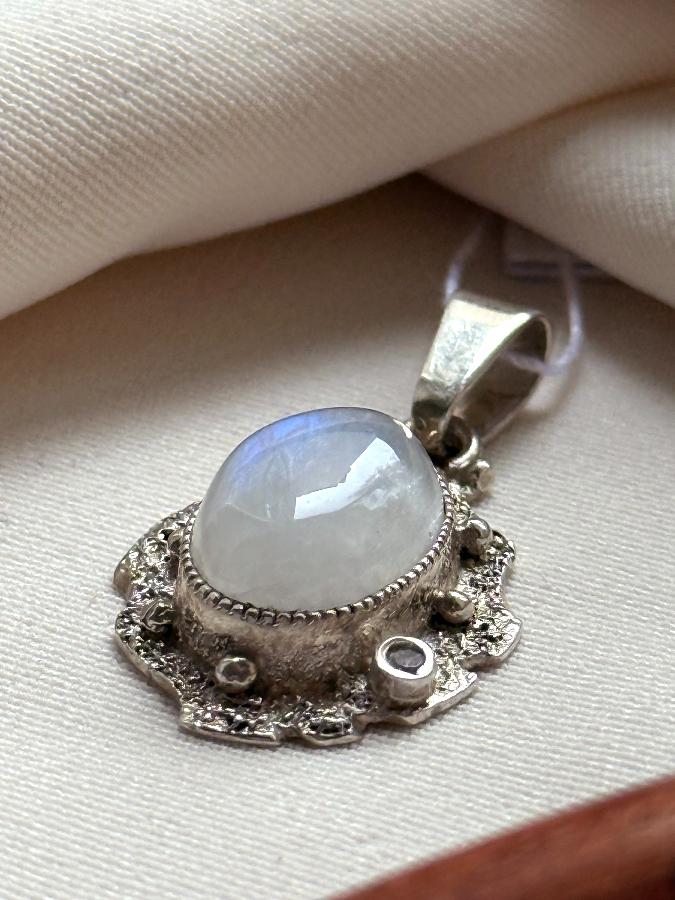 купить Кулон из серебра с лунным камнем  , фото 3