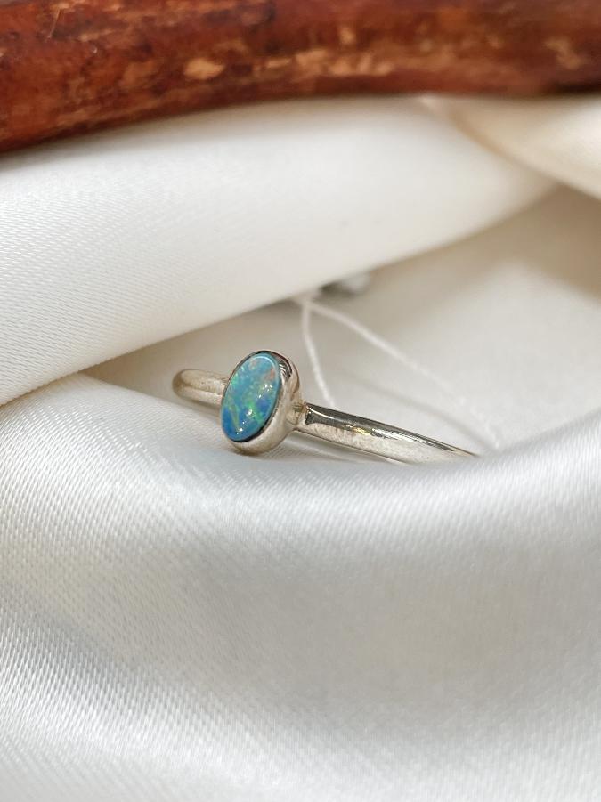 купить Кольцо из серебра с опалом,17,5 размер  , фото 1