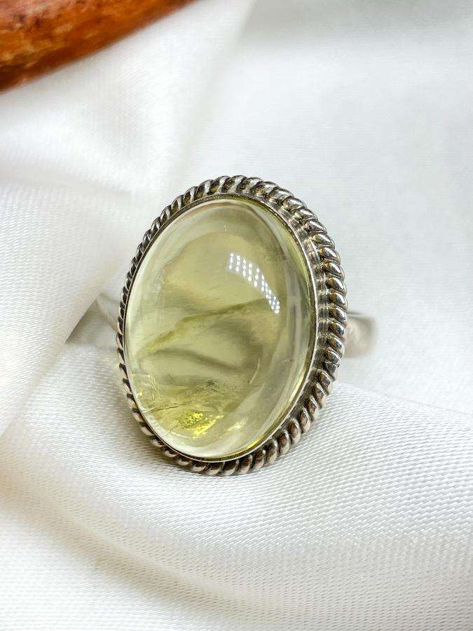 купить Кольцо из серебра с цитрином,16,5 размер  , фото 1