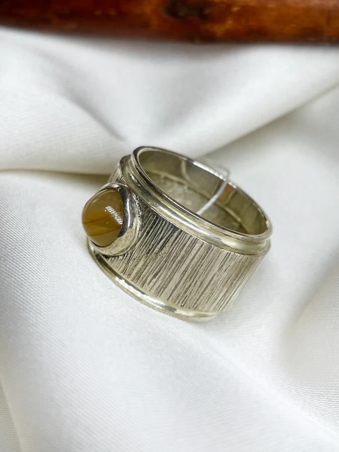 Кольцо из серебра с сердоликом,18 размер  U-633, фото 2