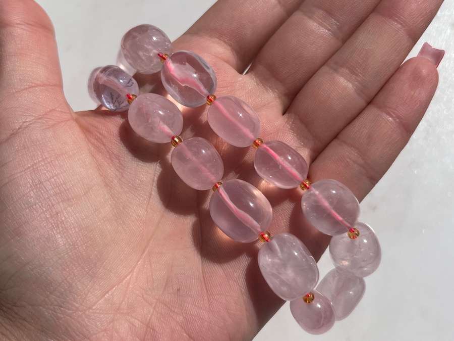 Бусины из розового кварца, 1,4 х 1,8 см BS-0021, фото 1