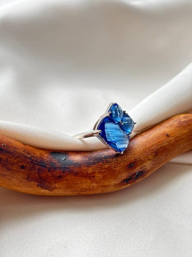 купить Кольцо из серебра с танзанитом (синтетический) , фото 1